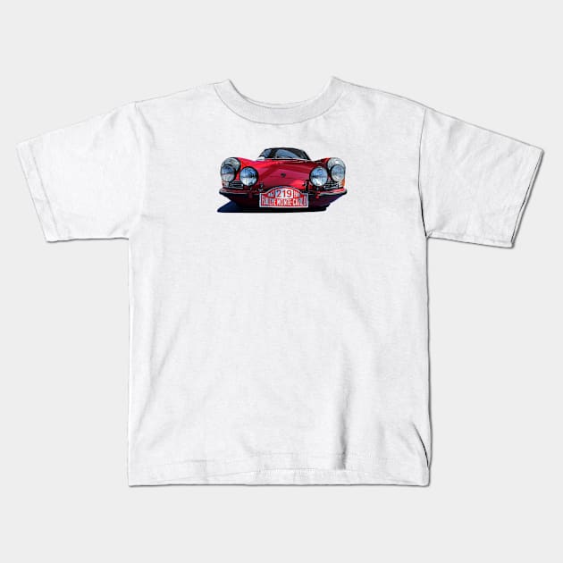 911 Rally Monte Carlo Kids T-Shirt by NeuLivery